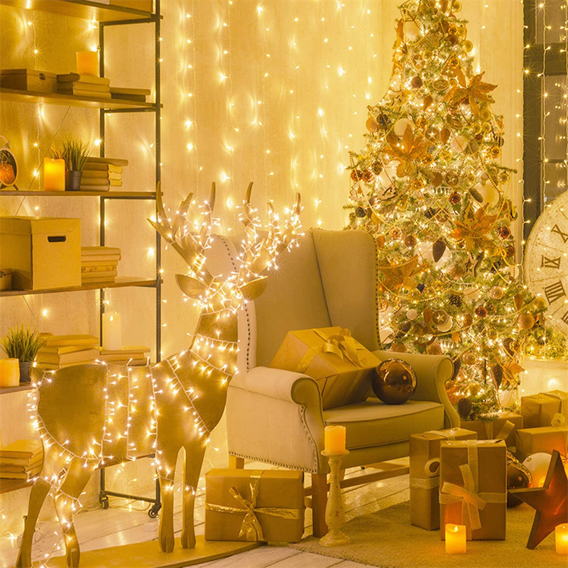 Christmas Light Christmas Drcoration Lamp Hanging Star Fariy String Lights Twinkle Festival Led Christmas Lights