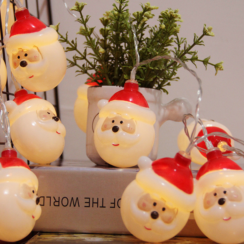 LED Christmas String Light Santa Snowman Light String Battery Box Light Room Decorative Lights Outdoor Christmas Lights