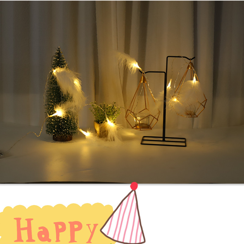 Cross-border hot-selling feather lamp string instagraph wedding decorations small lights led Christmas lights Cross-border hot-selling feather lamp string instagraph wedding decorations small lights led Christmas lights