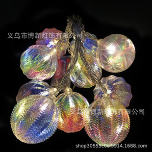 Cross-border hot style LED cotton ball lamp string manufacturers wholesale Christmas lights string hot style ins wind bedroom decoration