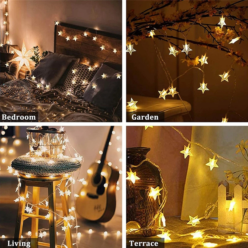 Factory Christmas Decorative Lamp Star String light Festival Party Items Wedding decoration Christmas lights Factory Christmas Decorative Lamp Star String light Festival Party Items Wedding decoration Christmas lights