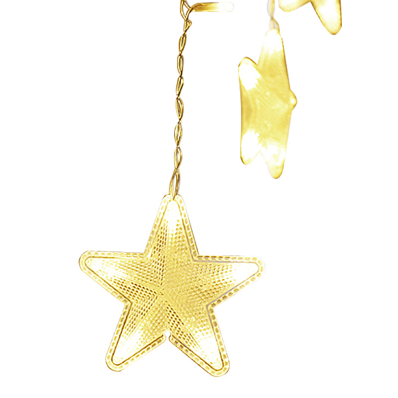 Star Light LED Lighting Chain Ins Christmas Lights Decorative Holiday Light Door Curtain Light Wedding Neon Color Light