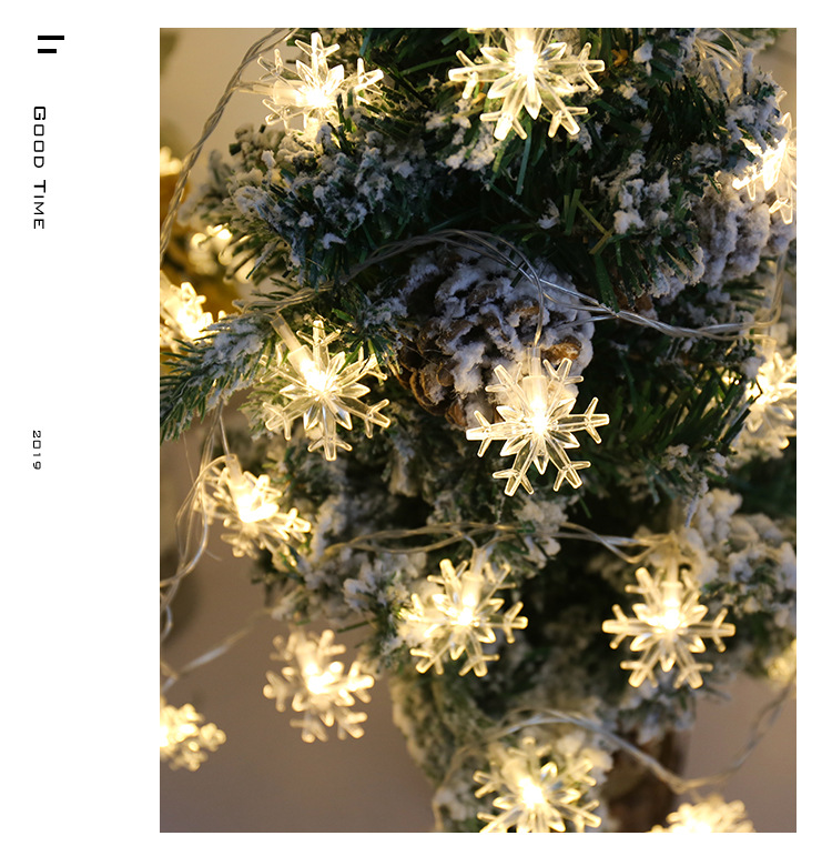 Cross-border wholesale LED Christmas tree snowflake stars small lights festival layout foil atmosphere environmental protection and beautiful Cross-border wholesale LED Christmas tree snowflake stars small lights festival layout foil atmosphere environmental protection and beautiful