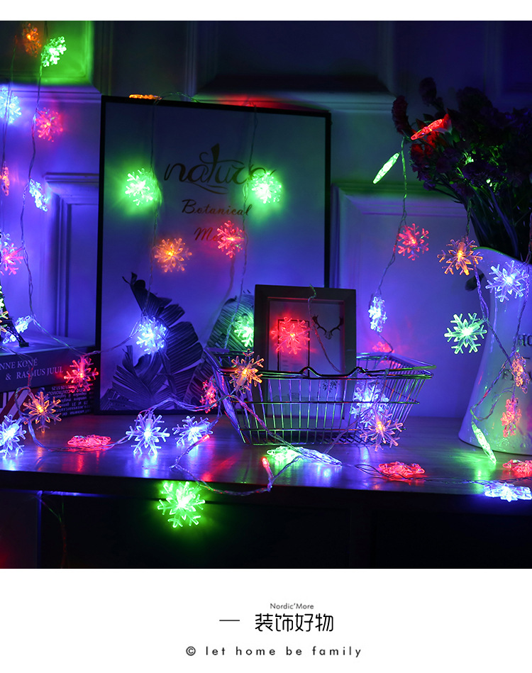 Cross-border wholesale LED Christmas tree snowflake stars small lights festival layout foil atmosphere environmental protection and beautiful Cross-border wholesale LED Christmas tree snowflake stars small lights festival layout foil atmosphere environmental protection and beautiful