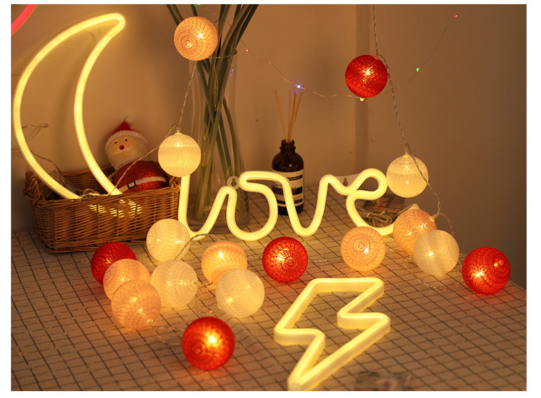 Led Thailand Cotton Ball Lighting Chain Bulb Small Colored Lights Flashing Light String Light Lighting Chain Lamp Bedroom Girl's Room Decorations Arrangement Lamp Led Thailand Cotton Ball Lighting Chain Bulb Small Colored Lights Flashing Light String Light Lighting Chain Lamp Bedroom Girl's Room Decorations Arrangement Lamp