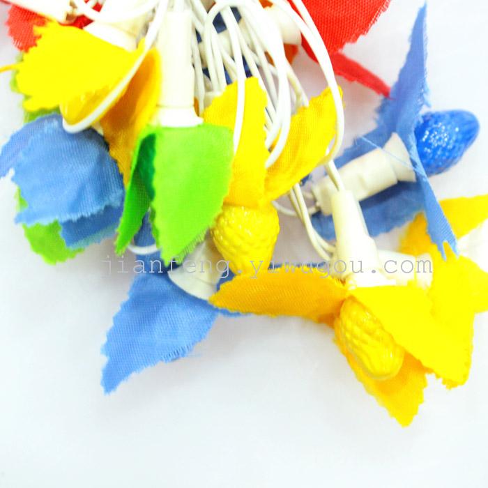 Factory direct decorative Lantern string lights Christmas lights holiday lights new year leaves lights