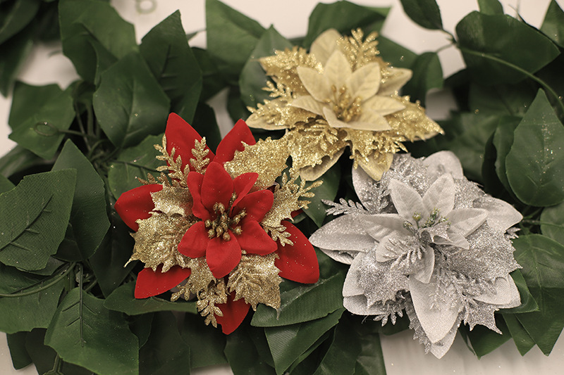 Christmas Flower Gold Powder Christmas Multicolor Decoration