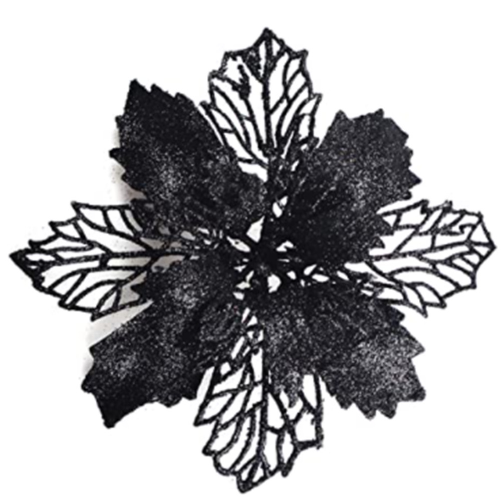 Christmas flower Powder Hollow Flower Head Christmas New Tree Garland Wedding Celebration Decoration Hanging Pendant