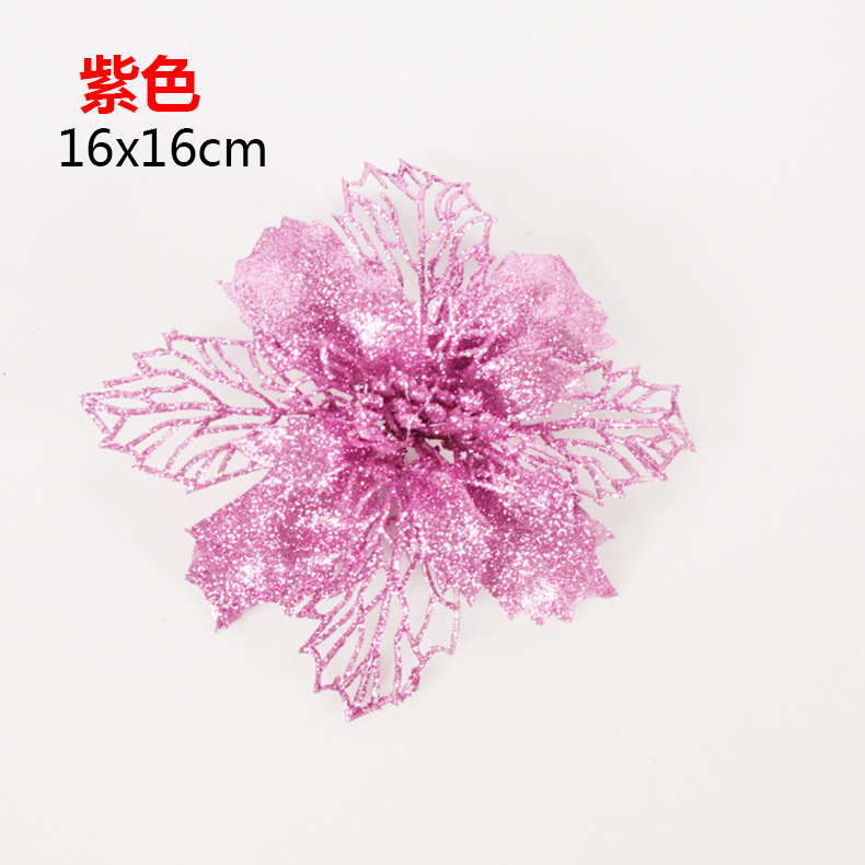 Christmas Decorations Rattan Strip Christmas Tree Decorations Onion Powder Hollow Christmas Flower Poinsettia Multi-Color Can Choose 16cm Christmas Decorations Rattan Strip Christmas Tree Decorations Onion Powder Hollow Christmas Flower Poinsettia Multi-Color Can Choose 16cm