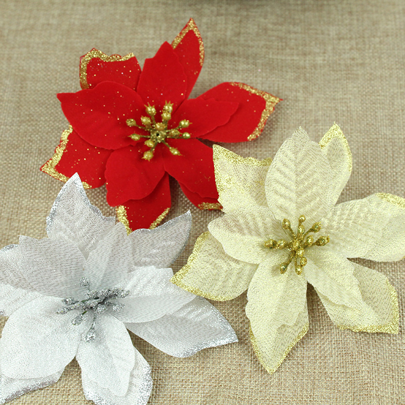 2021 Christmas Gold Powder Side Artificial Flower Christmas Flower Garland Accessories Artificial Flower Christmas Tree Decoration Wholesale 2021 Christmas Gold Powder Side Artificial Flower Christmas Flower Garland Accessories Artificial Flower Christmas Tree Decoration Wholesale