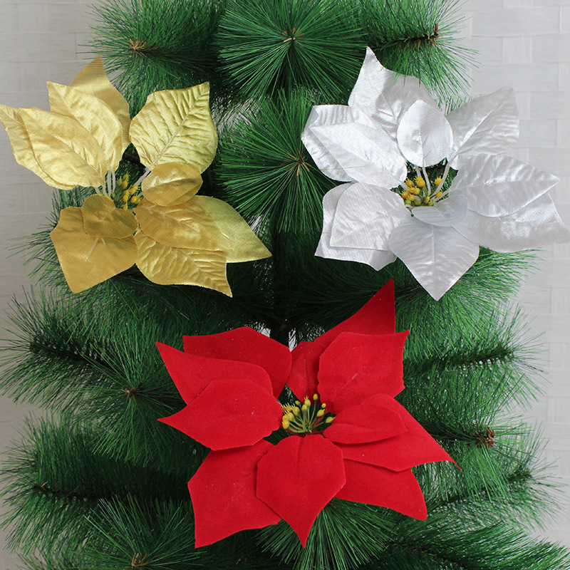 Poinsettia Christmas Artificial Flower Christmas Flower Flannel Christmas Flower Garland Decoration Yiwu Artificial Flower Factory Wholesale Poinsettia Christmas Artificial Flower Christmas Flower Flannel Christmas Flower Garland Decoration Yiwu Artificial Flower Factory Wholesale