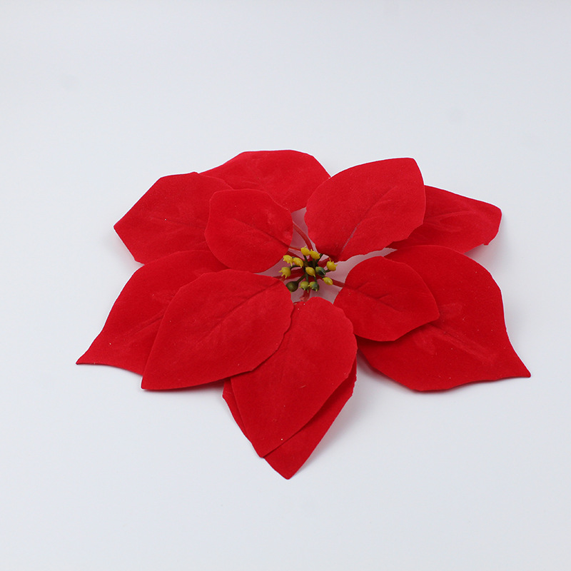 Poinsettia Christmas Artificial Flower Christmas Flower Flannel Christmas Flower Garland Decoration Yiwu Artificial Flower Factory Wholesale Poinsettia Christmas Artificial Flower Christmas Flower Flannel Christmas Flower Garland Decoration Yiwu Artificial Flower Factory Wholesale