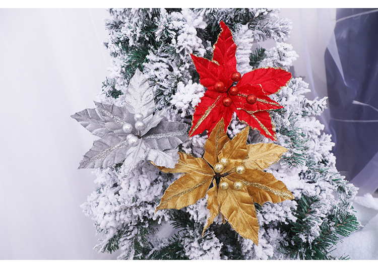 Fabric Decorative Flower Christmas Tree 20cm Gold and Silver Red Onion Pink Christmas Flower Christmas Tree Decorative Pendant Decorative Flower Fabric Decorative Flower Christmas Tree 20cm Gold and Silver Red Onion Pink Christmas Flower Christmas Tree Decorative Pendant Decorative Flower
