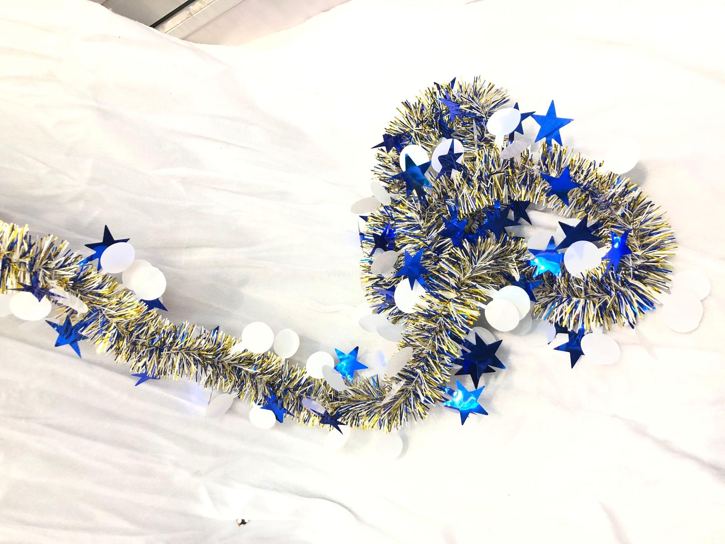 Christmas Flower ribbon Madder Party Celebration School shop decoration supplies 2 Meters Star Circle color strip