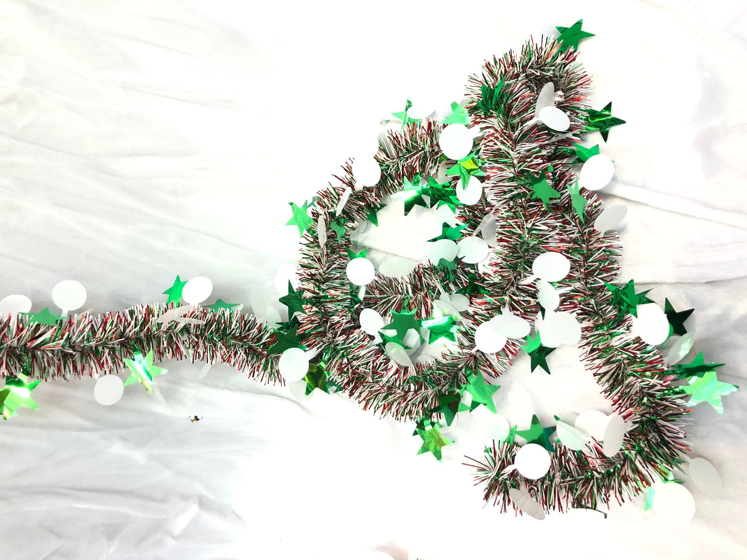 Christmas Flower ribbon Madder Party Celebration School shop decoration supplies 2 Meters Star Circle color strip Christmas Flower ribbon Madder Party Celebration School shop decoration supplies 2 Meters Star Circle color strip