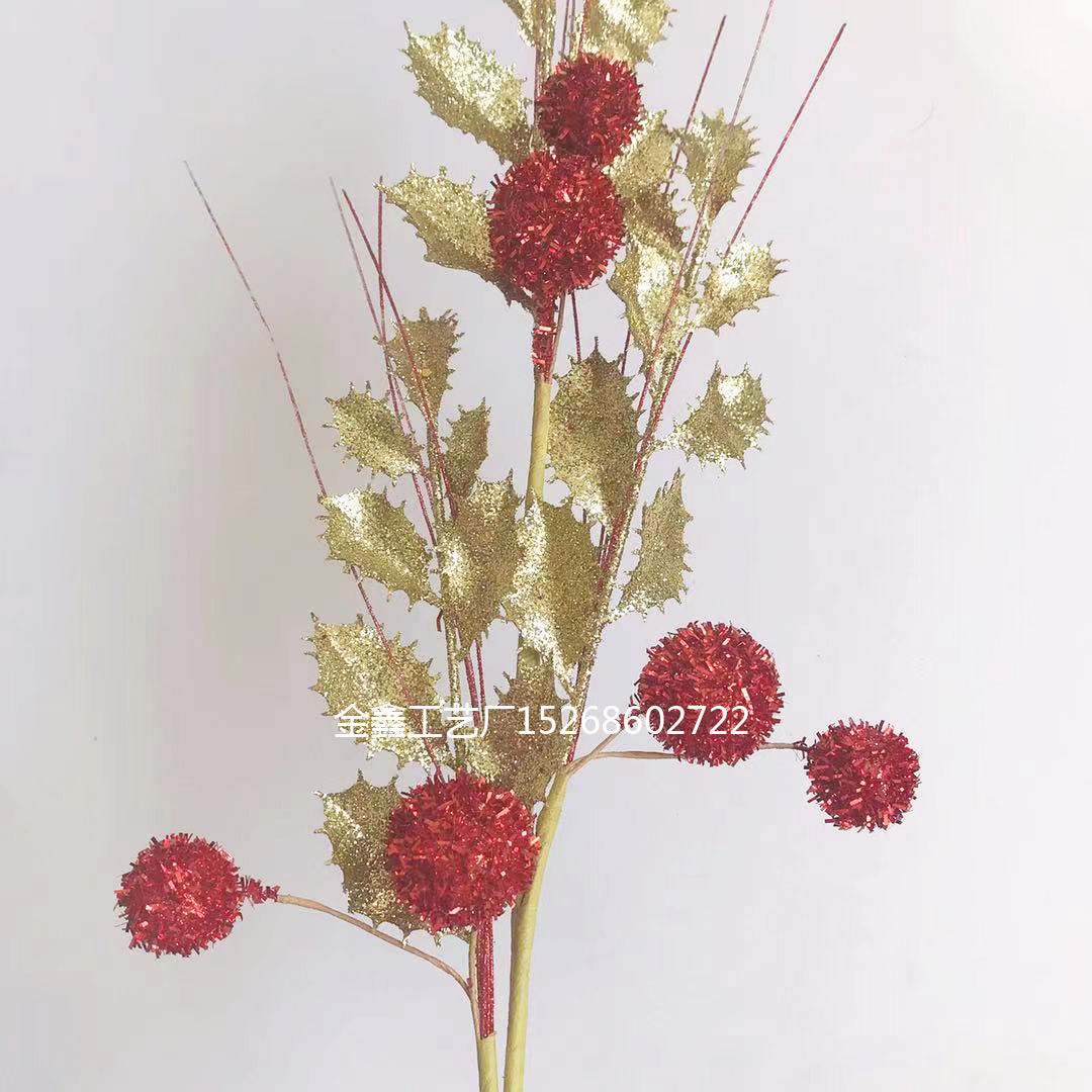 Christmas Gold Powder Leaves Christmas Flower Wedding Flower Arrangement Hotel Wedding Lead Flower Christmas Gold Powder Leaves Christmas Flower Wedding Flower Arrangement Hotel Wedding Lead Flower