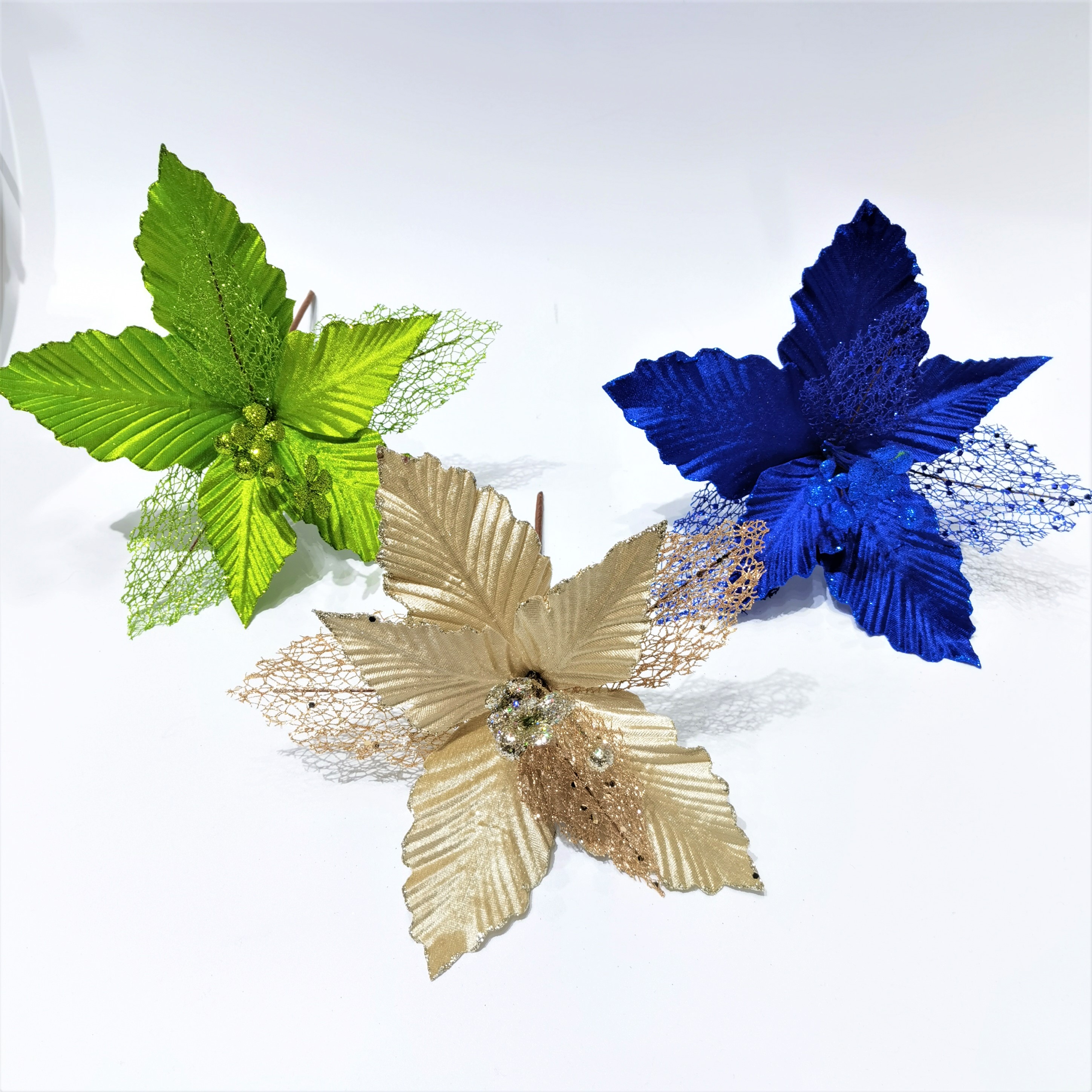 Christmas Decorative Ornaments DIY Gold Powder Christmas Flower Christmas Tree Garland Accessories Decorations Christmas Decorative Ornaments DIY Gold Powder Christmas Flower Christmas Tree Garland Accessories Decorations