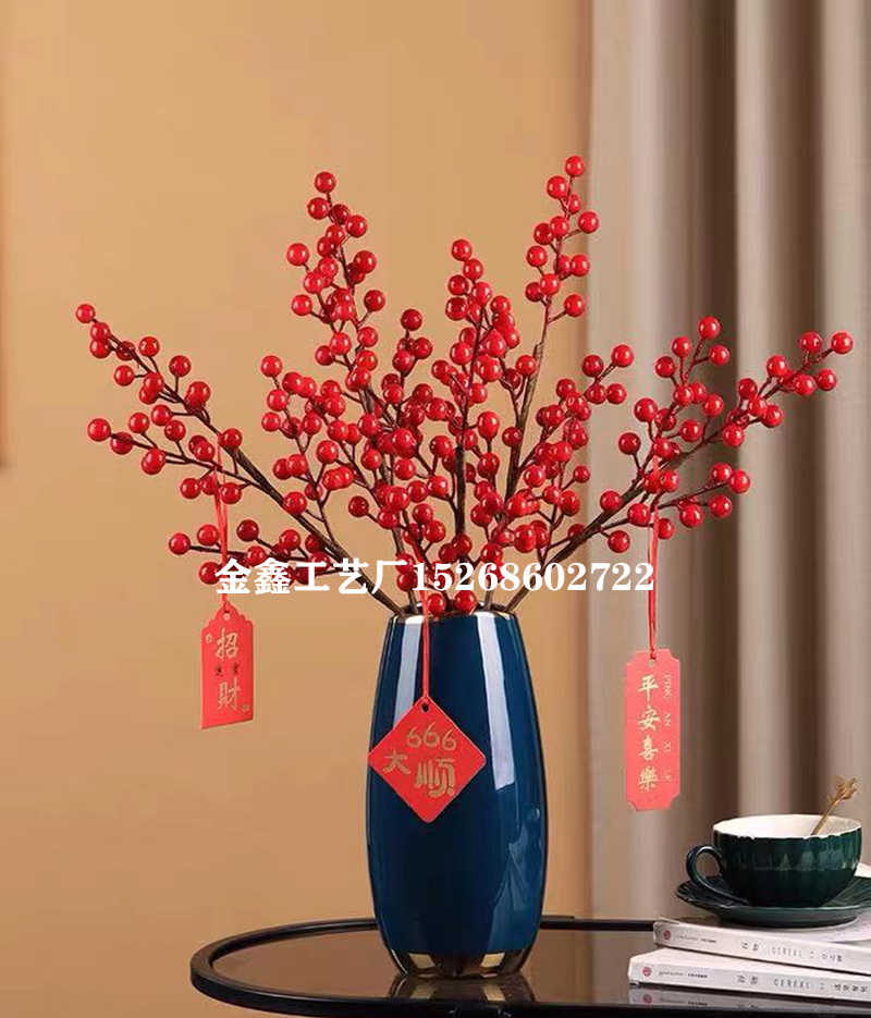 Berry Artificial Flower Fake red berries Christmas Flower New Year&#039;s decor Tree Artificial berry Christmas Decoration Fo