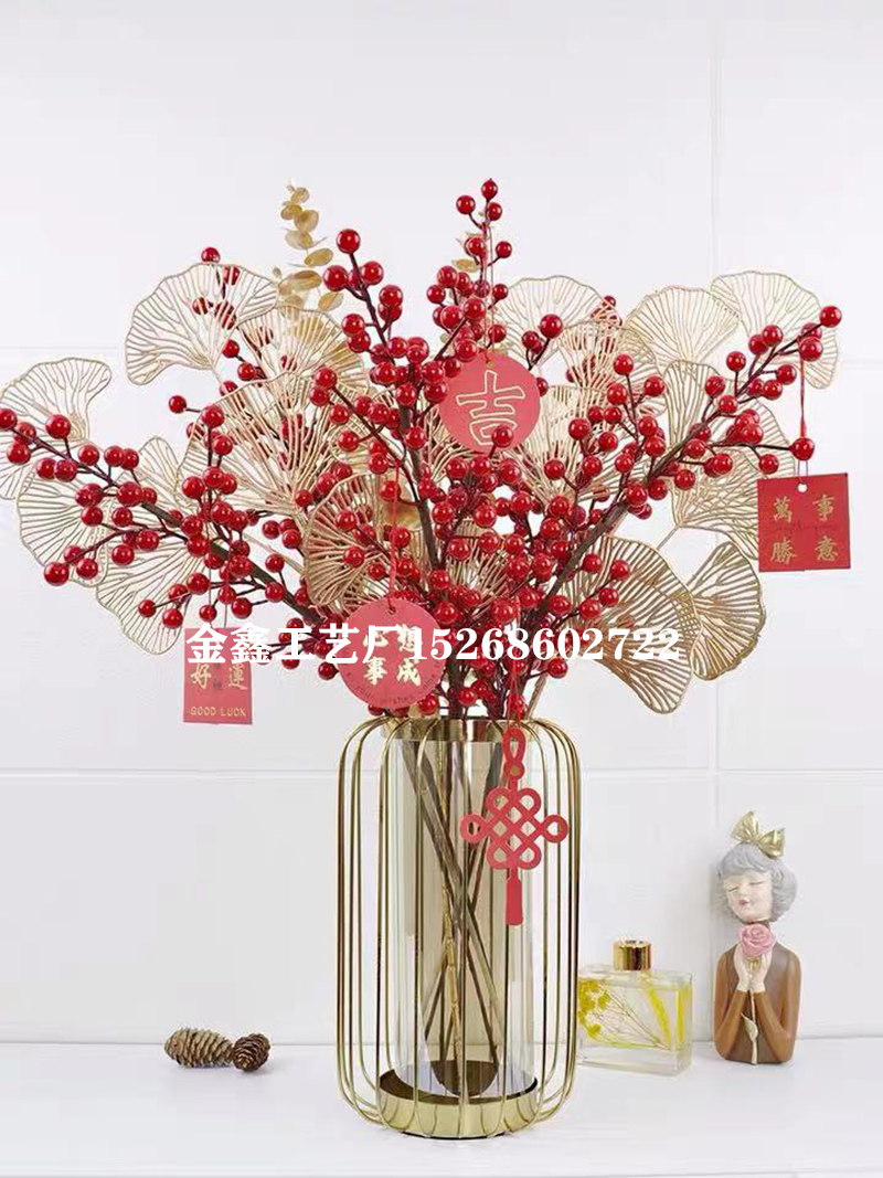 Berry Artificial Flower Fake red berries Christmas Flower New Year&#039;s decor Tree Artificial berry Christmas Decoration Fo