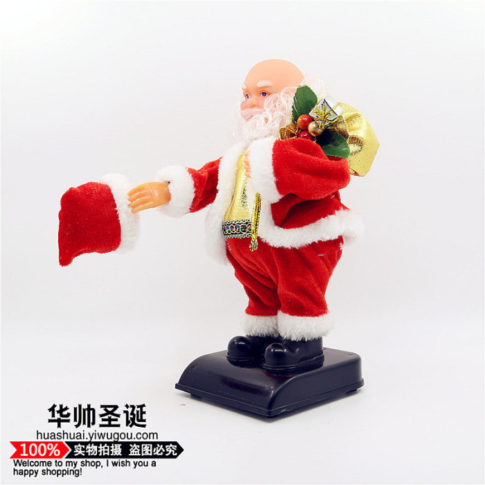 Cool dynamic singing and dancing Christmas Santa Claus plush electric toys Cool dynamic singing and dancing Christmas Santa Claus plush electric toys