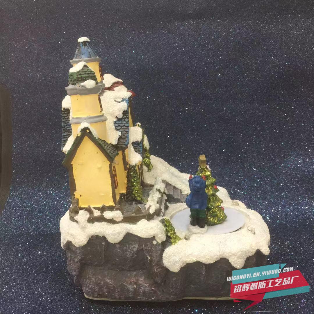 Manufacturer sells new electric Santa Claus Christmas tree for Christmas inside the crystal ball with music spinning
