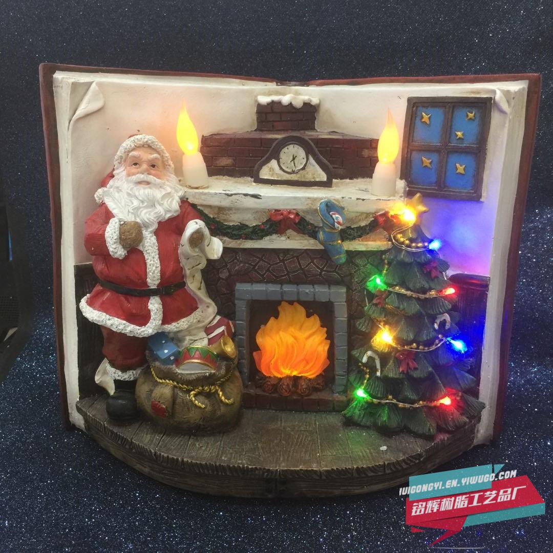 Manufacturer sells new electric Santa Claus Christmas tree for Christmas inside the crystal ball with lights spinning Manufacturer sells new electric Santa Claus Christmas tree for Christmas inside the crystal ball with lights spinning