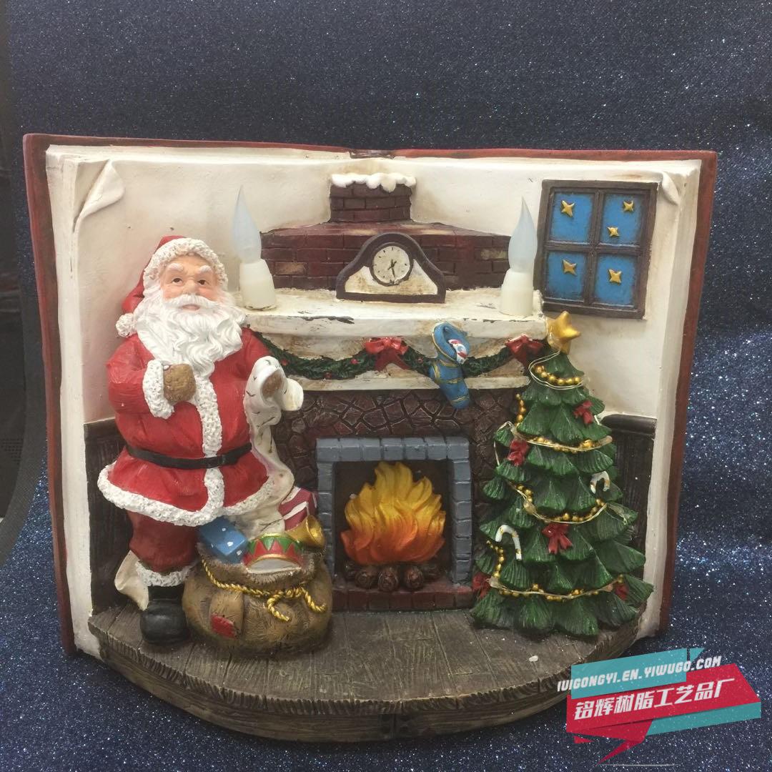 Manufacturer sells new electric Santa Claus Christmas tree for Christmas inside the crystal ball with lights spinning Manufacturer sells new electric Santa Claus Christmas tree for Christmas inside the crystal ball with lights spinning