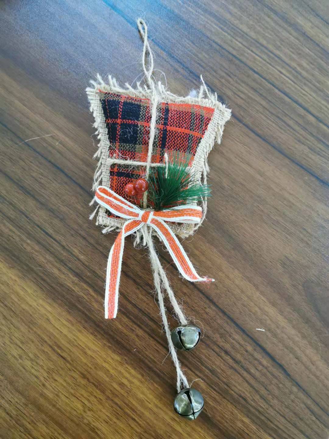 Christmas tree ornaments bells Christmas cloth supplies Christmas bells Santa Claus Christmas snowman