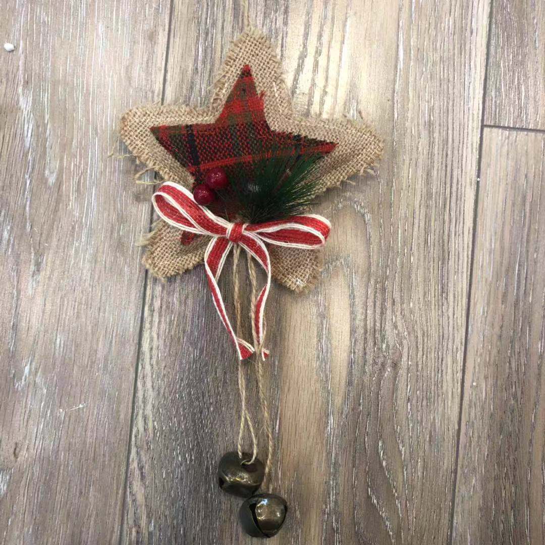 Christmas tree ornaments bells Christmas cloth supplies Christmas bells Santa Claus Christmas snowman