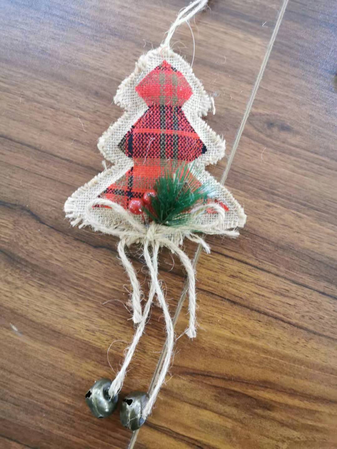 Christmas tree ornaments bells Christmas cloth supplies Christmas bells Santa Claus Christmas snowman