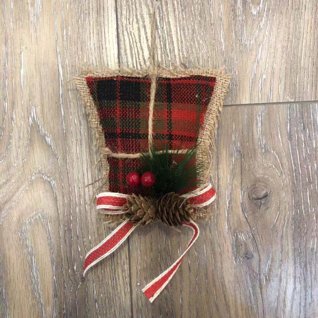 Christmas tree ornaments bells Christmas cloth supplies Christmas bells Santa Claus Christmas snowman