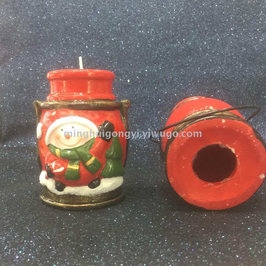 For many handicrafts candlestick Christmas tree, Santa gifts ceramic Santa Claus candles Christmas decorations
