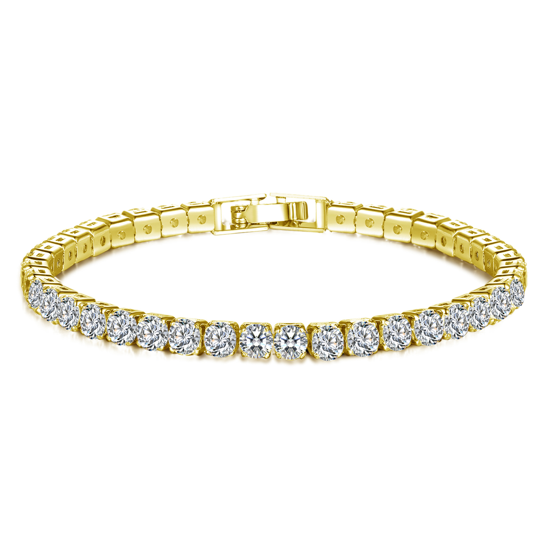 Cross-Border Ornament Row 2 Three-Row Full Diamond Zircon Bracelet Fashion Fashion Women's Bracelet Gift Christmas