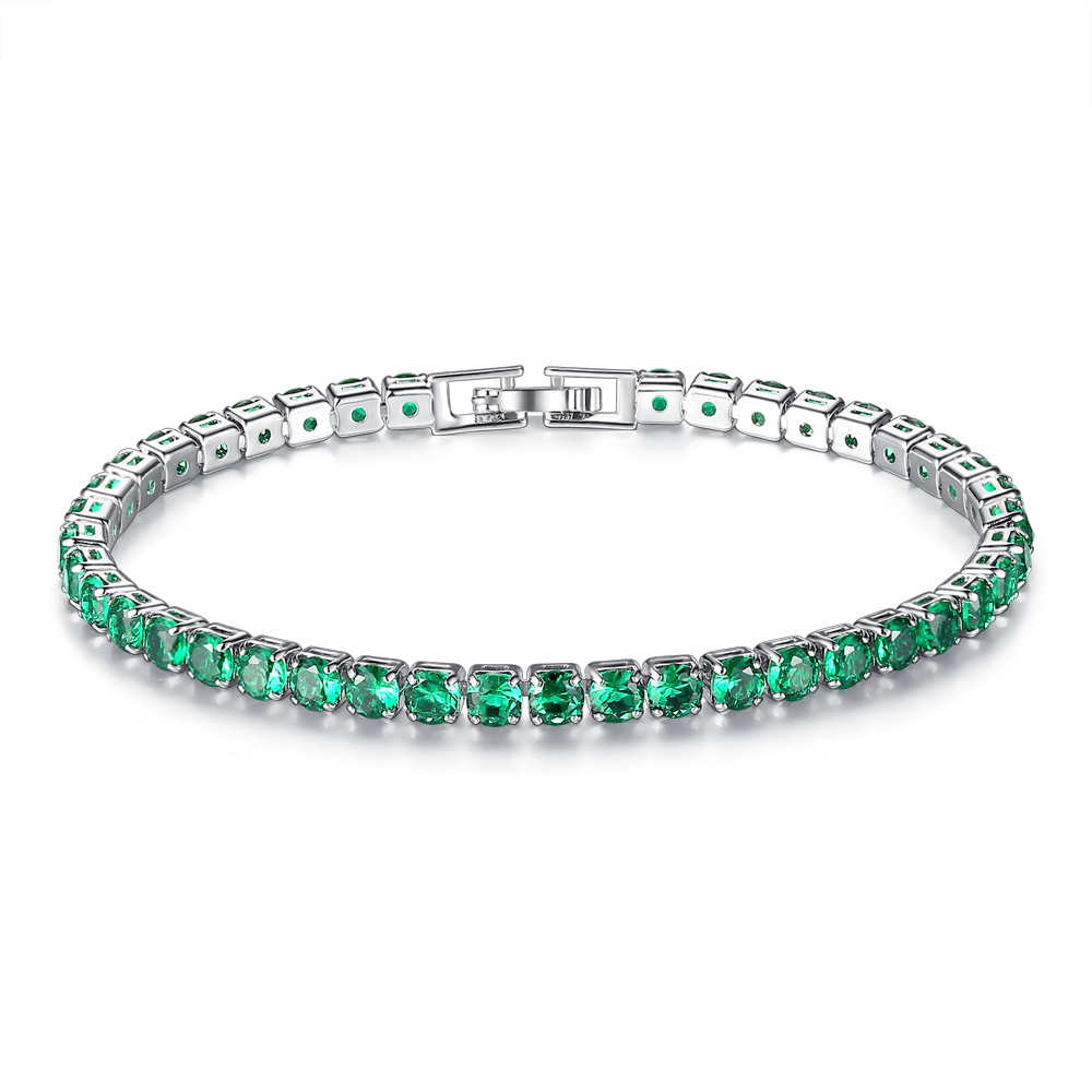 Cross-Border Ornament Row 2 Three-Row Full Diamond Zircon Bracelet Fashion Fashion Women's Bracelet Gift Christmas