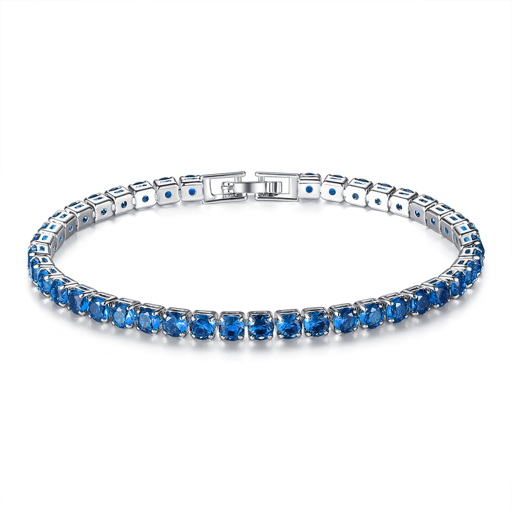Cross-Border Ornament Row 2 Three-Row Full Diamond Zircon Bracelet Fashion Fashion Women's Bracelet Gift Christmas