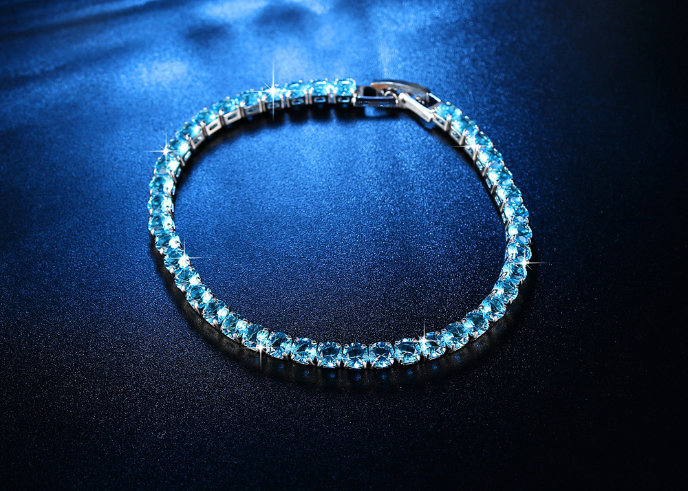 Cross-Border Ornament Row 2 Three-Row Full Diamond Zircon Bracelet Fashion Fashion Women's Bracelet Gift Christmas