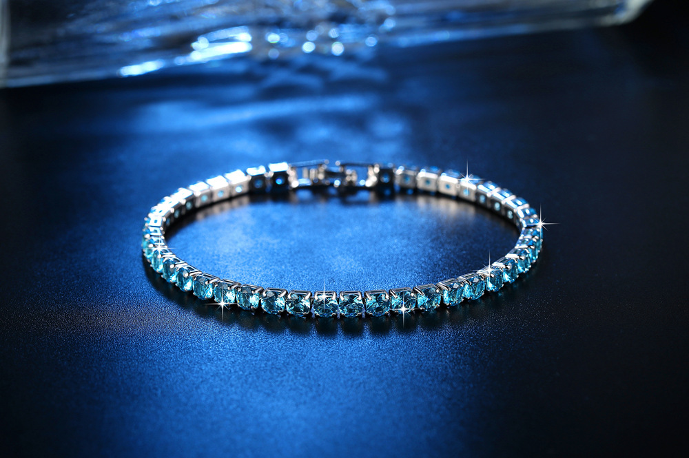 Cross-Border Ornament Row 2 Three-Row Full Diamond Zircon Bracelet Fashion Fashion Women's Bracelet Gift Christmas