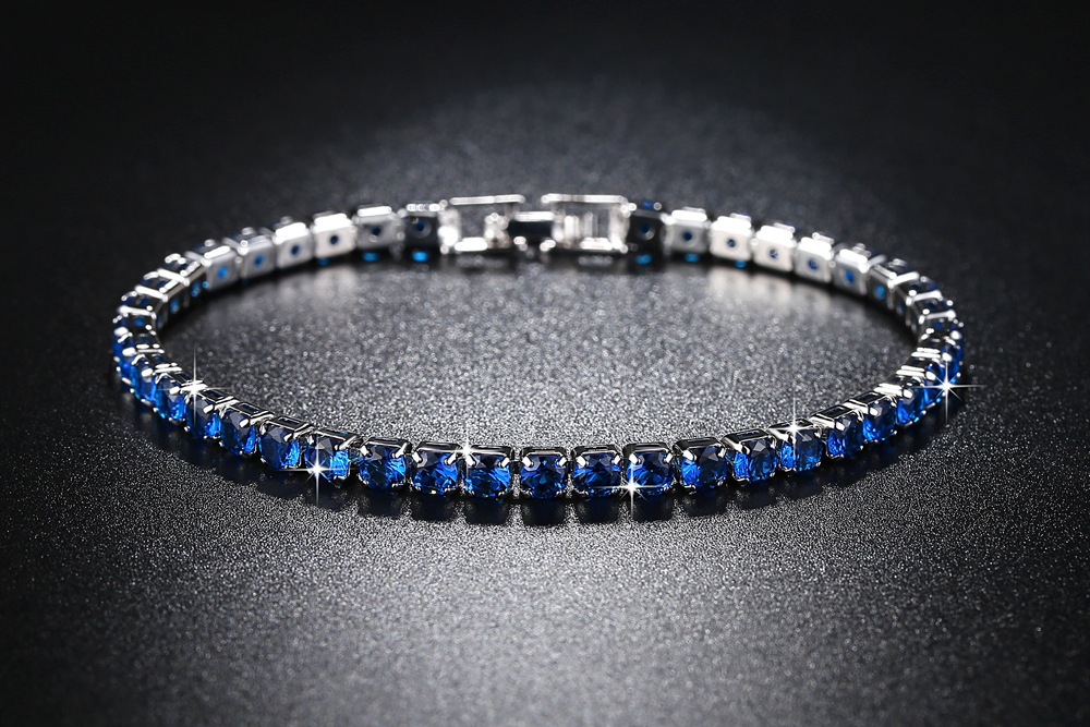 Cross-Border Ornament Row 2 Three-Row Full Diamond Zircon Bracelet Fashion Fashion Women's Bracelet Gift Christmas