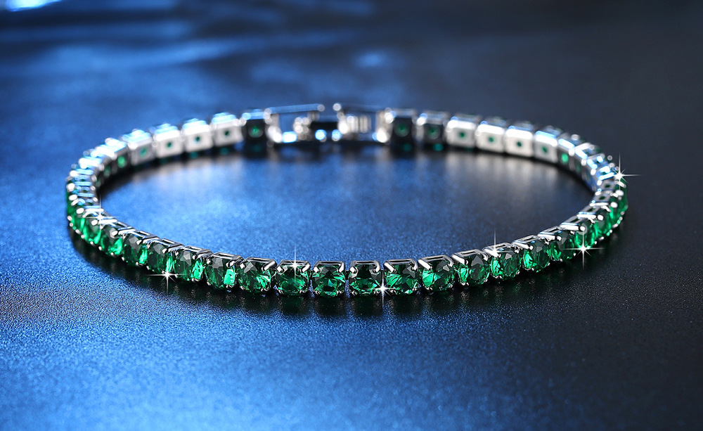 Cross-Border Ornament Row 2 Three-Row Full Diamond Zircon Bracelet Fashion Fashion Women's Bracelet Gift Christmas