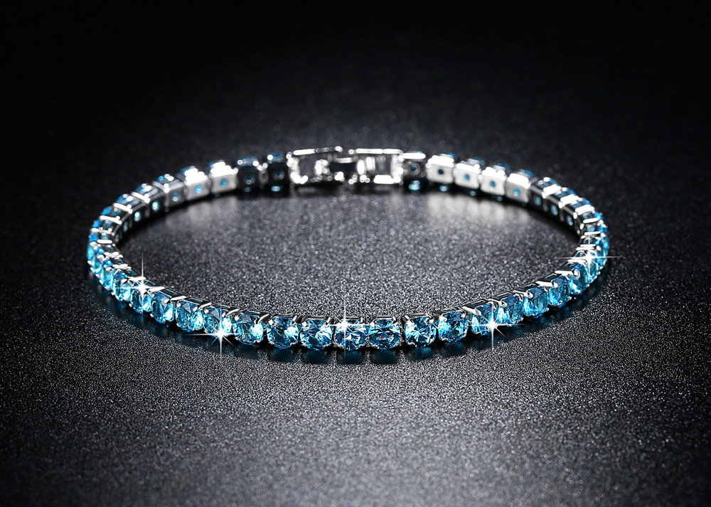 Cross-Border Ornament Row 2 Three-Row Full Diamond Zircon Bracelet Fashion Fashion Women's Bracelet Gift Christmas
