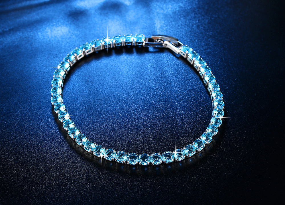Cross-Border Ornament Row 2 Three-Row Full Diamond Zircon Bracelet Fashion Fashion Women's Bracelet Gift Christmas