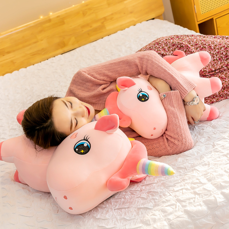 Rainbow Horse Unicorn Plush Toy Doll Christmas Children&#039;s Gift Comfort Ragdoll Doll Color Pony
