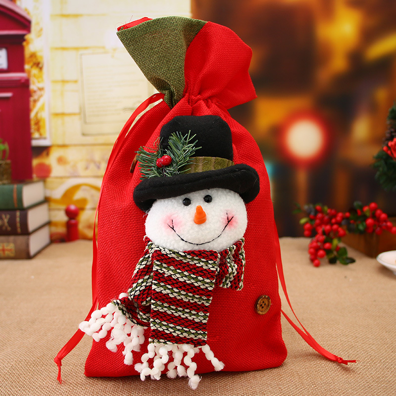 Christmas Supplies Santa Claus Gift bag holiday Christmas children&#039;s candy bag Gift bag