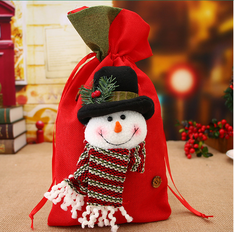 Christmas Supplies Santa Claus Gift bag holiday Christmas children's candy bag Gift bag Christmas Supplies Santa Claus Gift bag holiday Christmas children's candy bag Gift bag