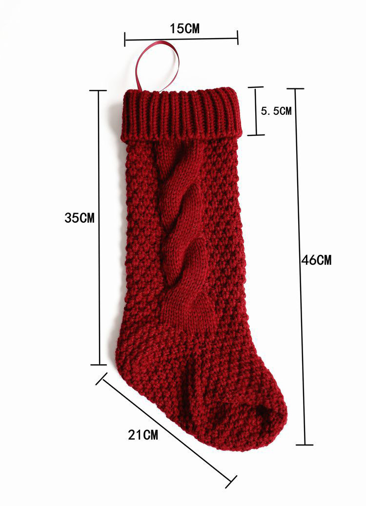 Gift Knitted Christmas Foot Sock Pendant Gift Bag Decorative Pendant Candy Bag Linen Flower Color Foot Sock Spot Large Gift Knitted Christmas Foot Sock Pendant Gift Bag Decorative Pendant Candy Bag Linen Flower Color Foot Sock Spot Large
