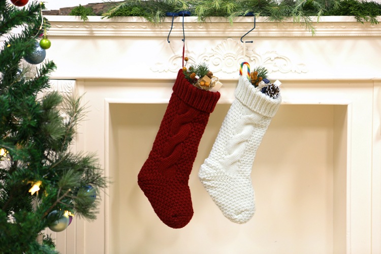 Gift Knitted Christmas Foot Sock Pendant Gift Bag Decorative Pendant Candy Bag Linen Flower Color Foot Sock Spot Large Gift Knitted Christmas Foot Sock Pendant Gift Bag Decorative Pendant Candy Bag Linen Flower Color Foot Sock Spot Large