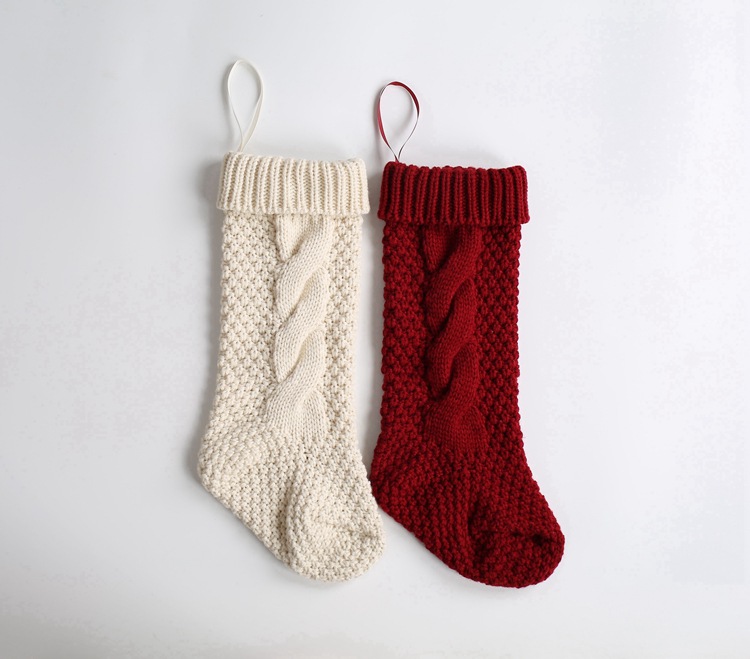 Gift Knitted Christmas Foot Sock Pendant Gift Bag Decorative Pendant Candy Bag Linen Flower Color Foot Sock Spot Large Gift Knitted Christmas Foot Sock Pendant Gift Bag Decorative Pendant Candy Bag Linen Flower Color Foot Sock Spot Large