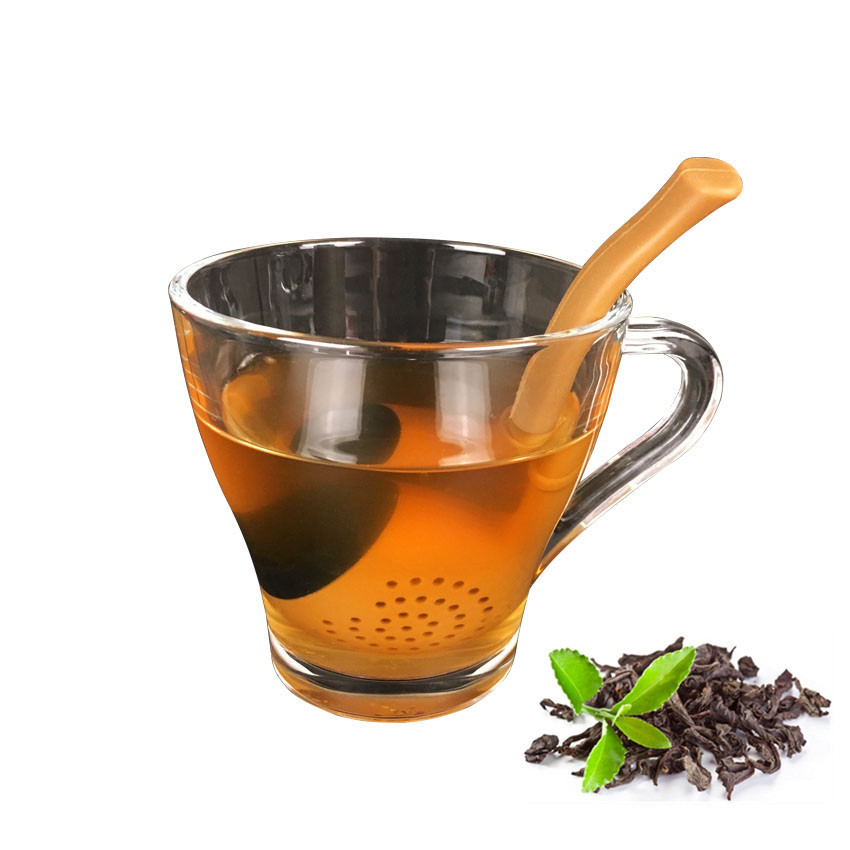 New Style Pipe Silicone Tea Making Device Santa Claus Shisha Pipe Tea Set Tea Filter Christmas Gift