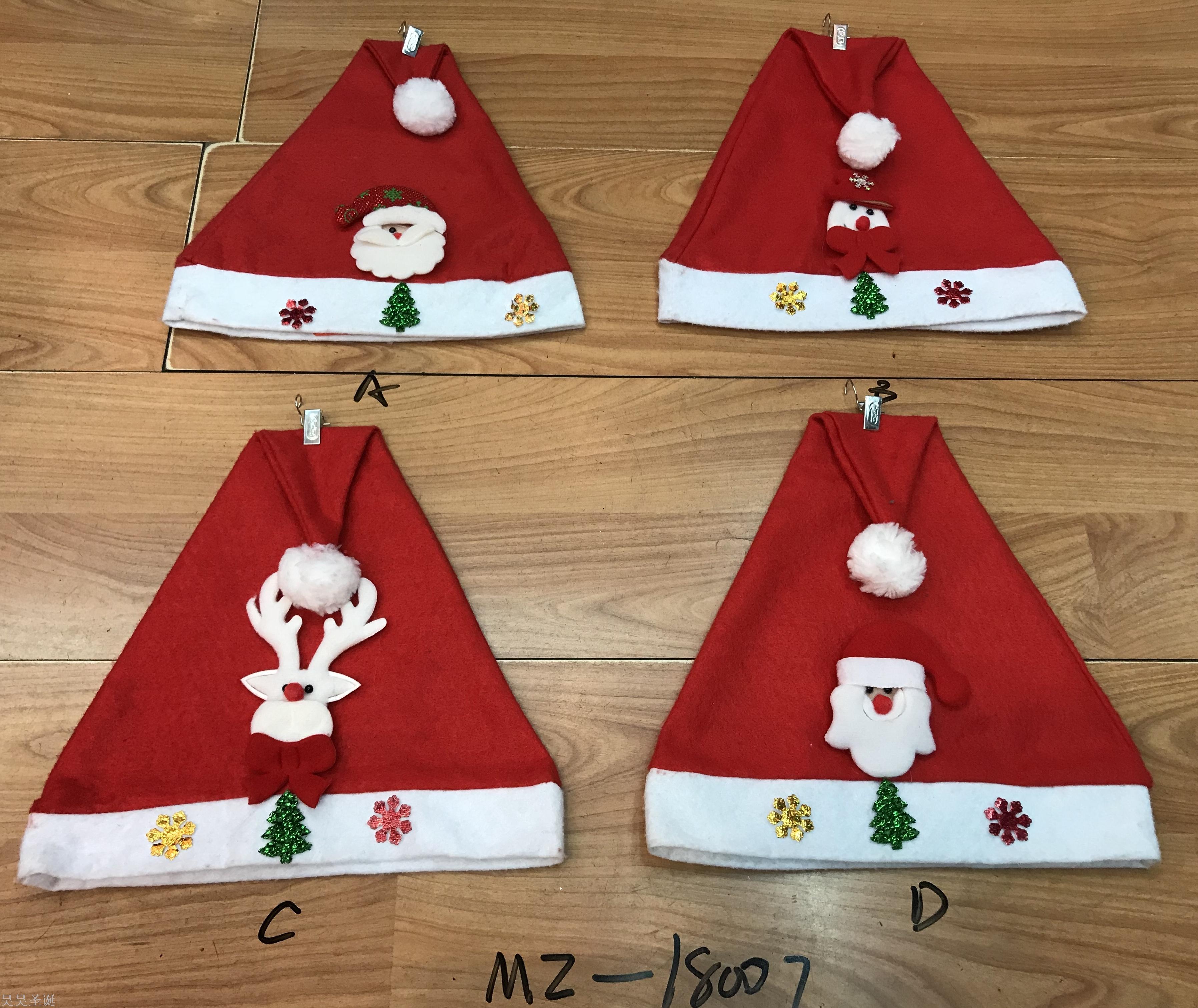 Christmas Hat Christmas Ornament Hat Holiday Party Non-Woven Christmas Cap Cartoon Christmas Hat