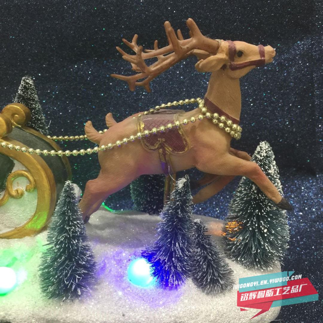 Manufacturer sells new electric Santa Claus Christmas tree for Christmas inside the crystal ball with lights spinning